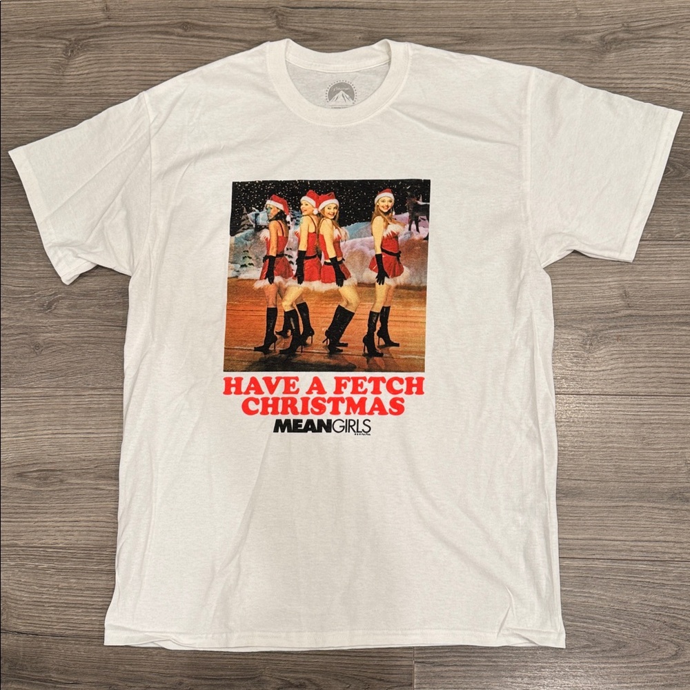 Mean Girls The Movie Christmas Is So Fetch Tee Shirt Men’s Size Small